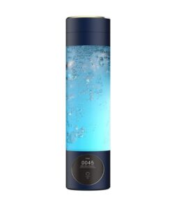 hydrogen rich water bottle blue