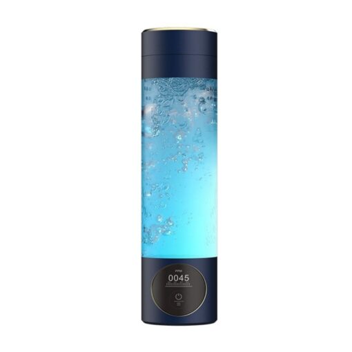 hydrogen rich water bottle blue